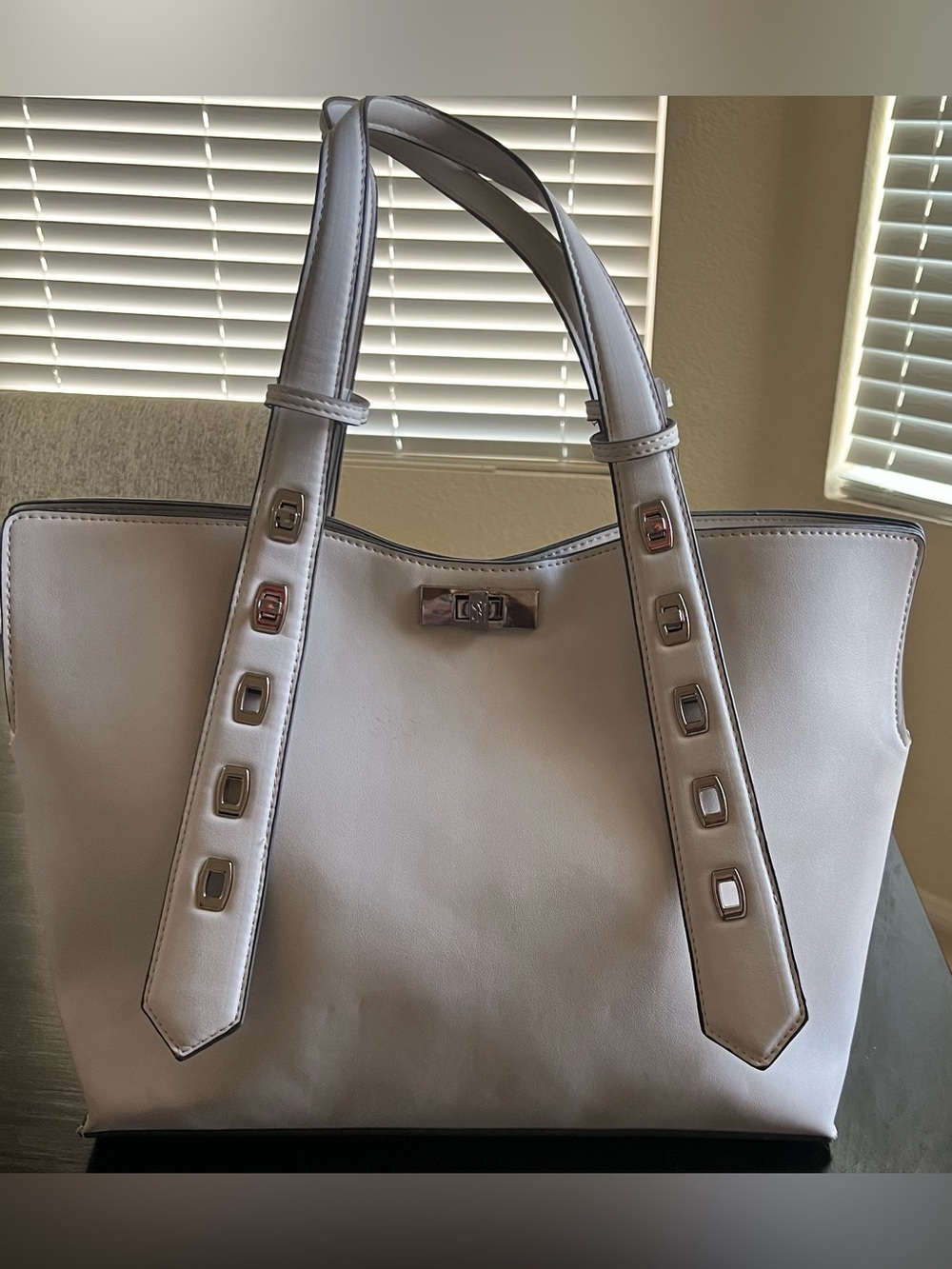 Steve Madden Stud-Accent Tote - Picture 2 of 8